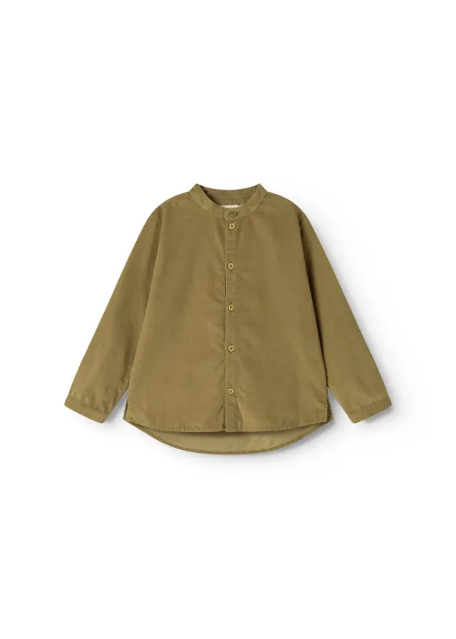 MarMar Torben skjorte Dark Bronze fløjl