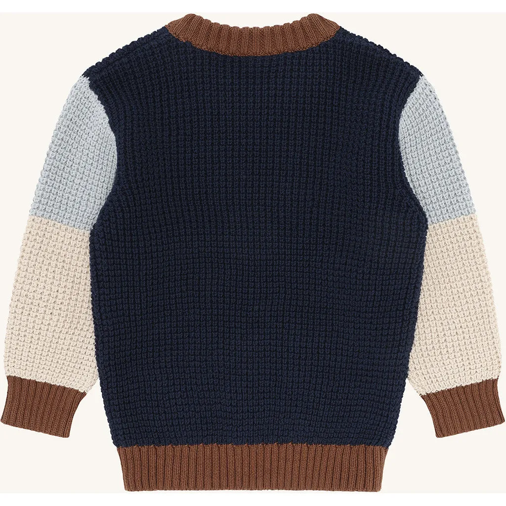 Hust & Claire Pelle Colorblock pullover More Navy bomuld
