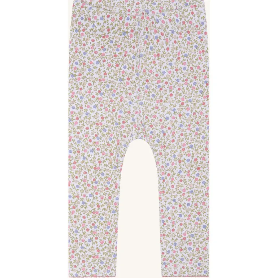 Hust & Claire Lærke Blooming leggings White bomuld