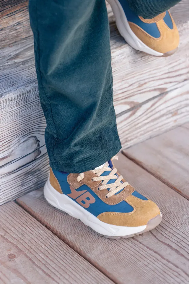Bonton Yard Bleu sneakers blå til dreng