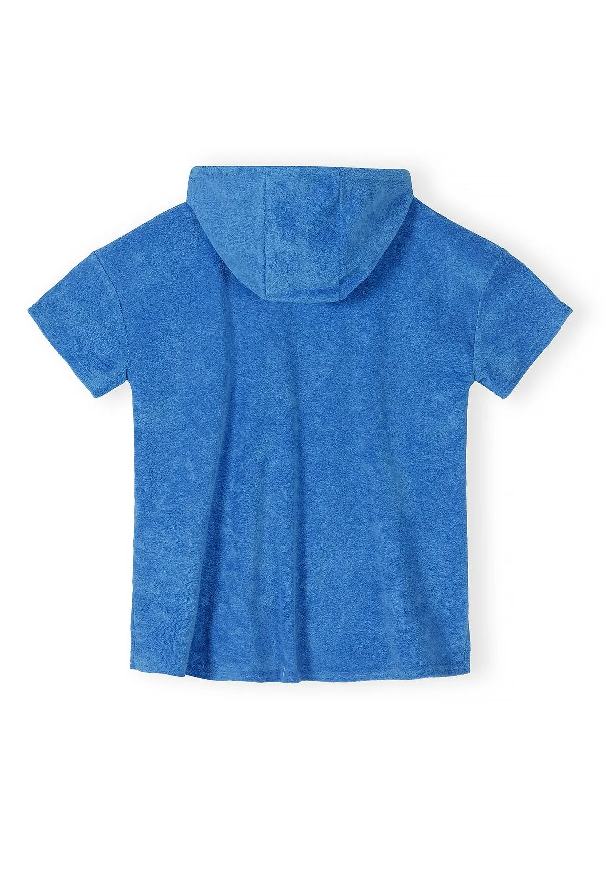 Minoti 44524 strandponcho blå frotté til drenge