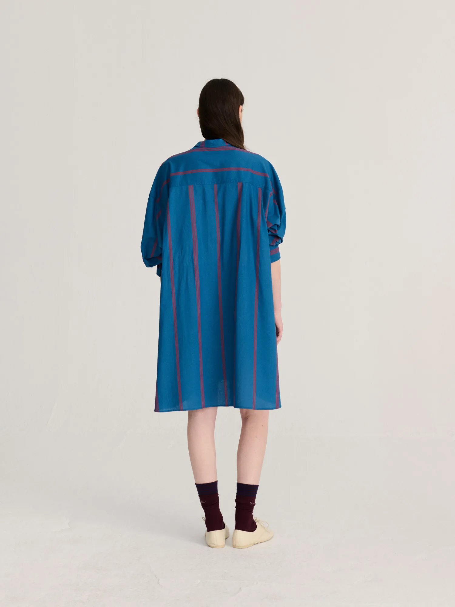 Bobo Choses Triple Stripes skjortekjole blå XS-XL