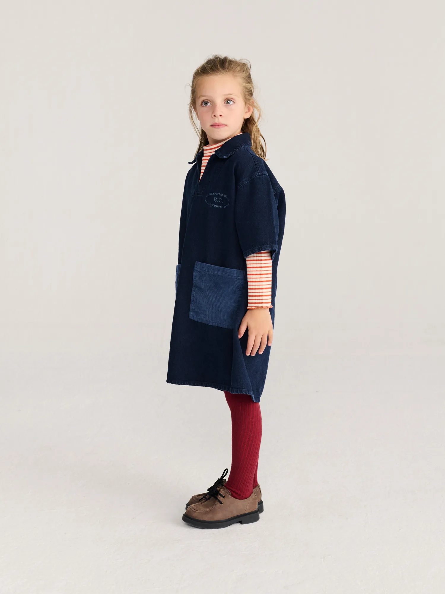 Bobo Choses Mystery BC denim kjole midnatsblå bomuld