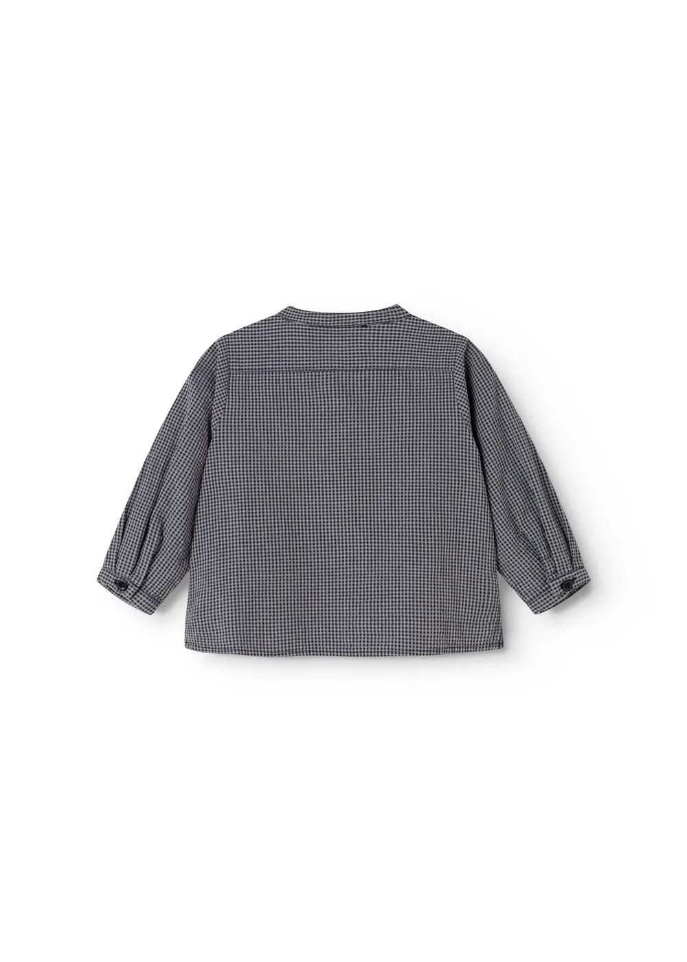 MarMar Totoro Skjorte Pigeon Blue Check – Bomuld