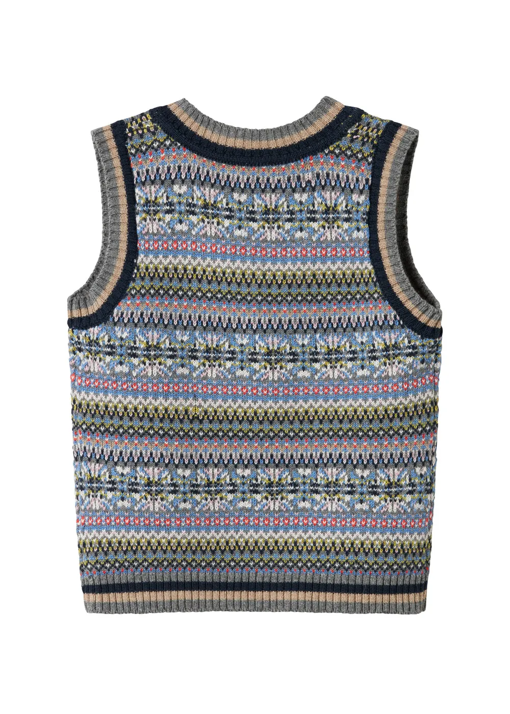 MarMar Taj strikvest Fair Isle varm uld