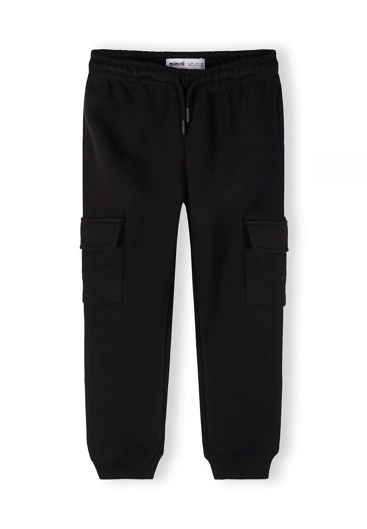 Minoti 44795 cargo joggingbukser 2-pak sort khaki bomuld