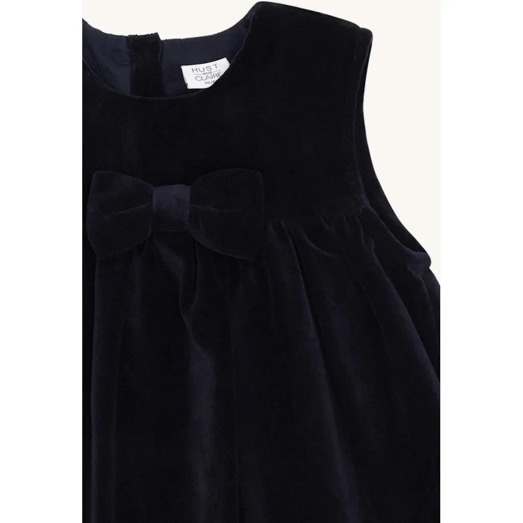 Hust & Claire Karoline Molskin kjole More Navy bomuld