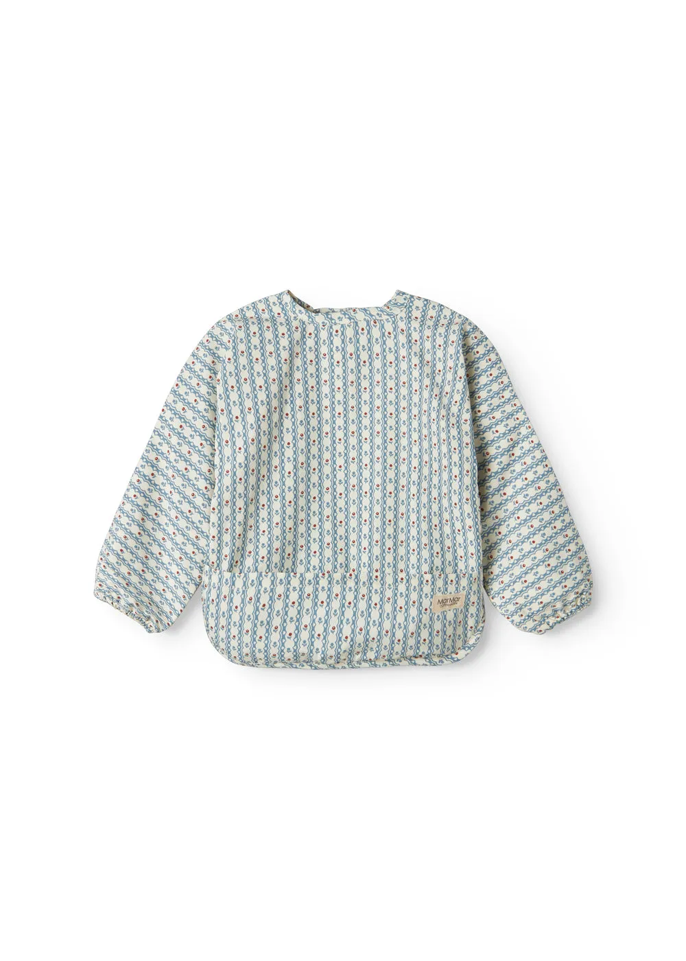 MarMar Copenhagen Apron LS spiseforklæde Floral Stripe langærmet
