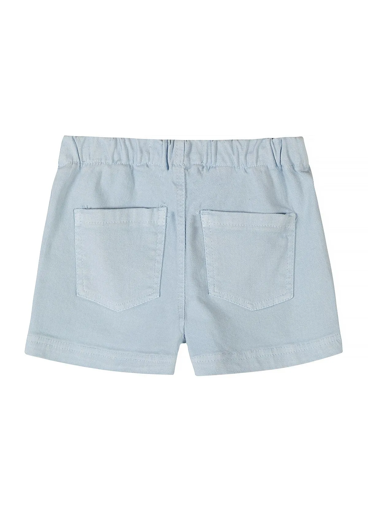 Minoti shorts 2-pak lyseblå rosa twill piger