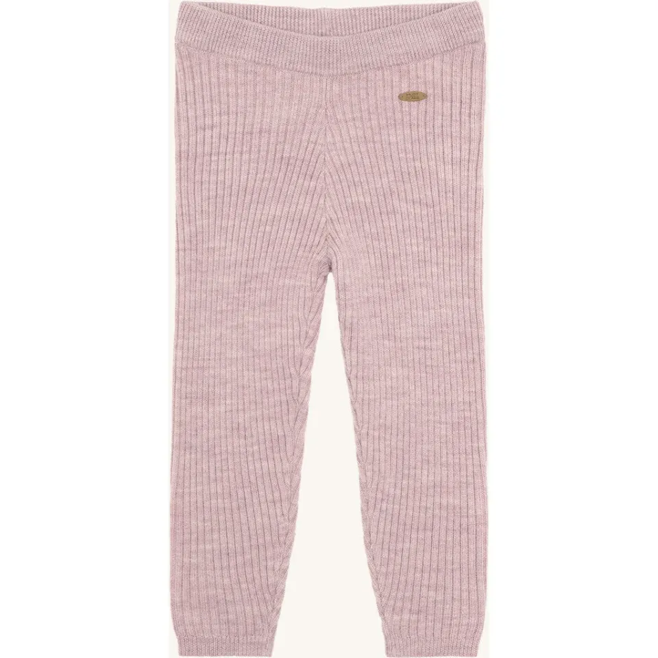 Hust & Claire Lui Wool Rib leggings heather merinould