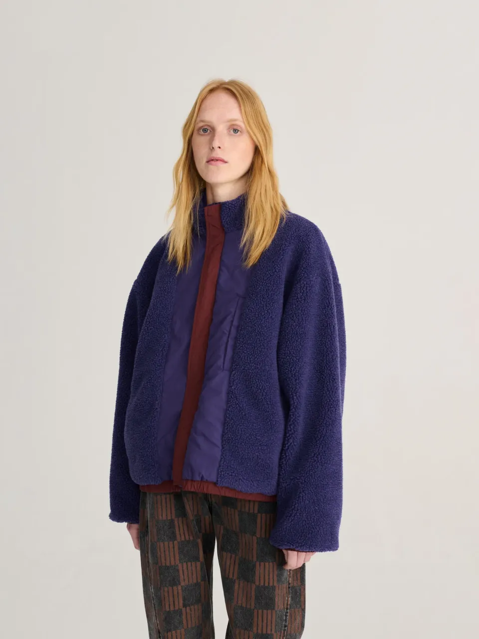Bobo Choses All About Monsters Reversible Color Block pufferjakke vandafvisende
