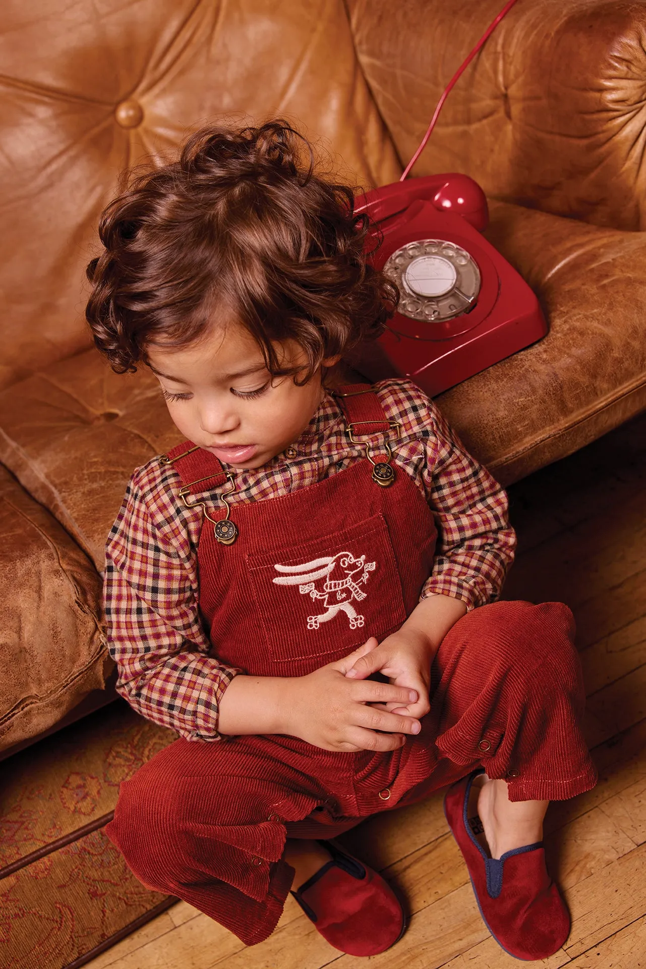 Bonton Pica Chestnut smækbukser velour chestnut