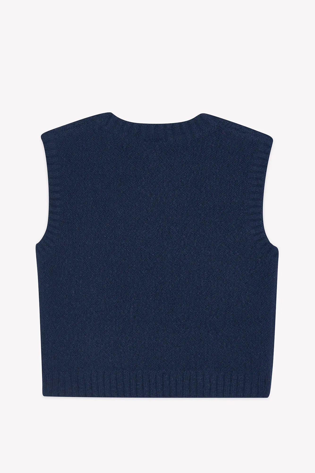 Bonton Lucia strikvest uld sailor blue 2A
