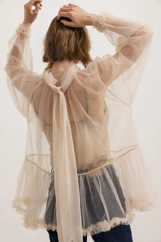 MarMar Copenhagen Truda W bluse Barely Rose tyl