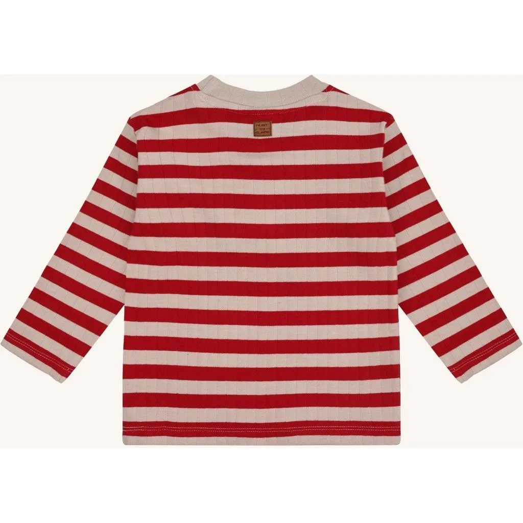 Hust & Claire Anton bluse Warm Red økologisk