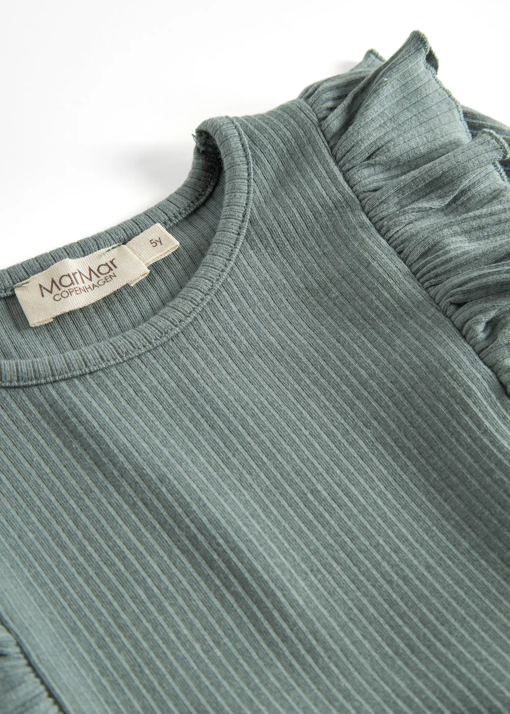 MarMar Dikte kjole Dusty Green ribstrik