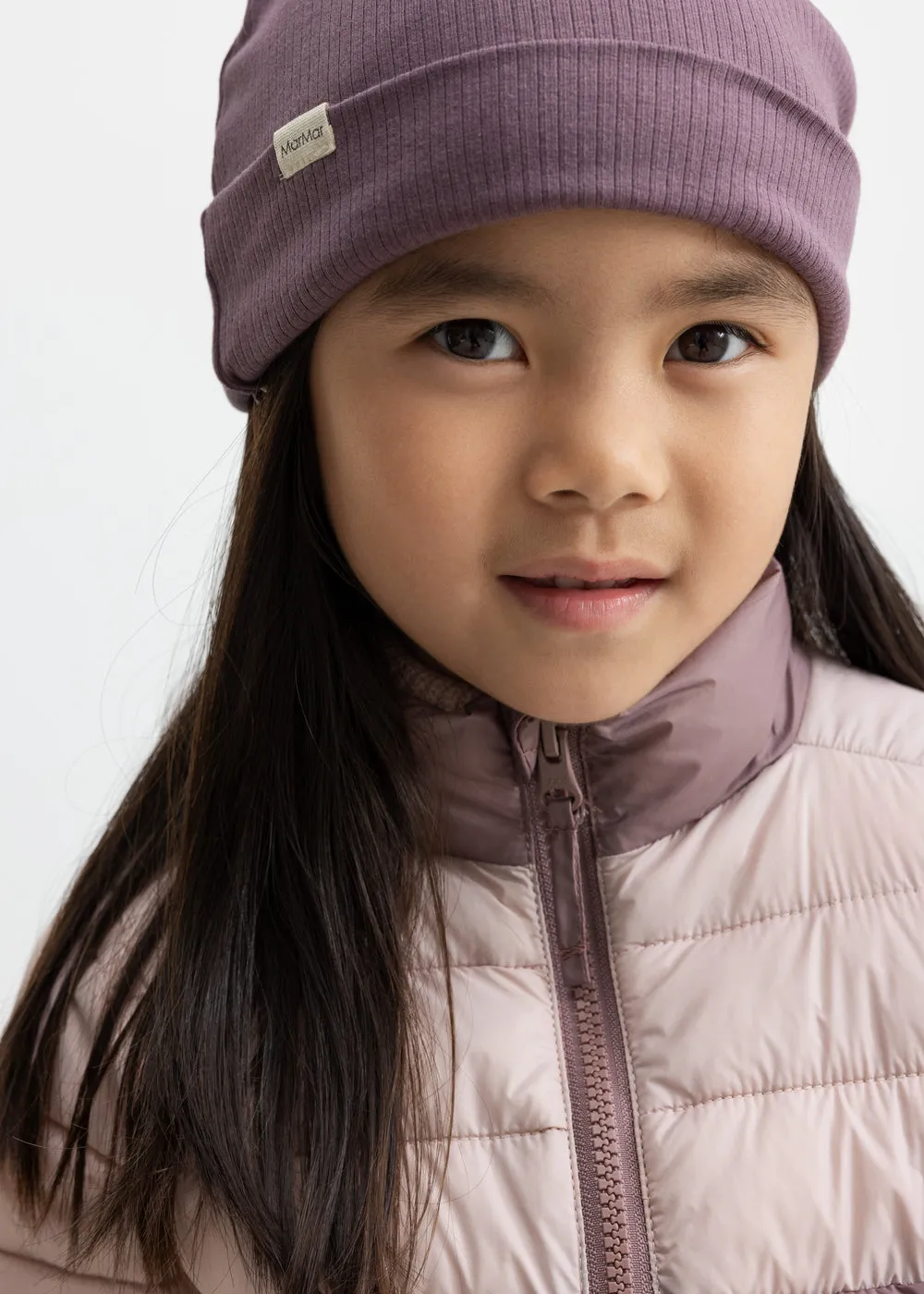 MarMar Owe Jacket Dunjakke Plum Shadow Block vegansk