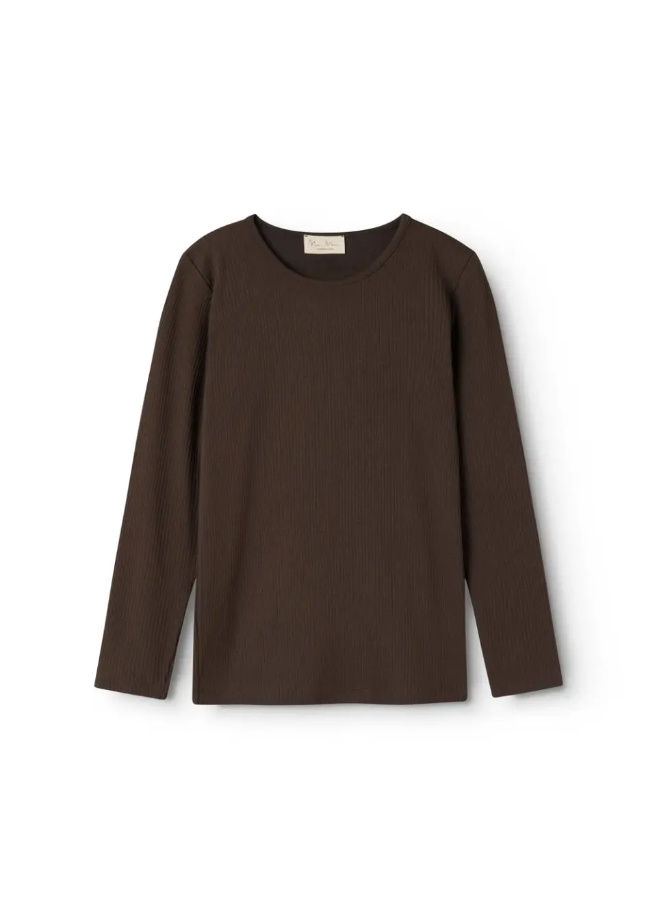 MarMar Tamra W t-shirt Dark Roast ribstrik