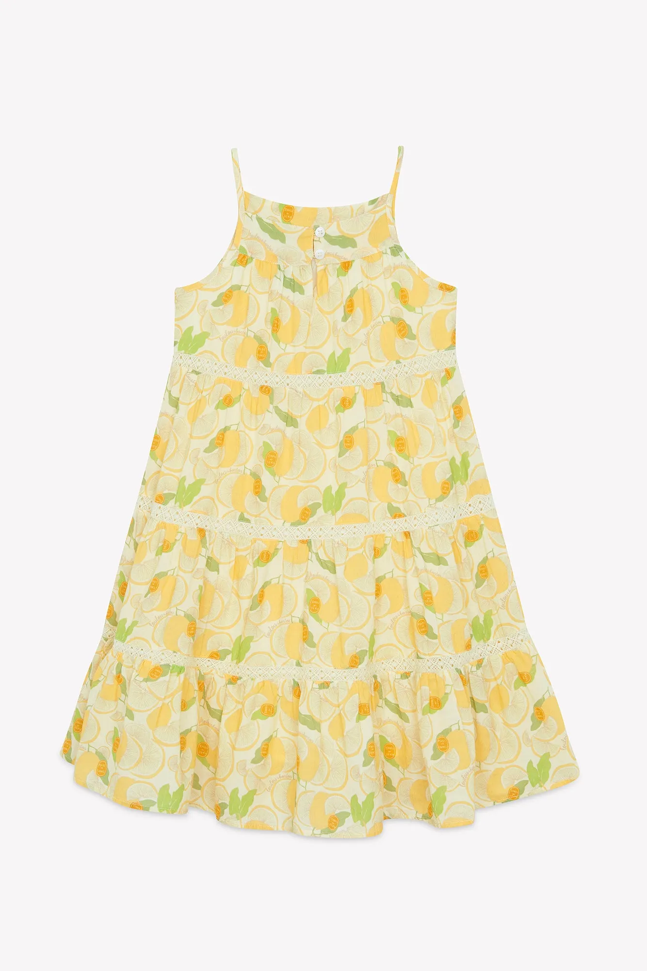 Loulou x Bonton Lypso Limone kjole citron