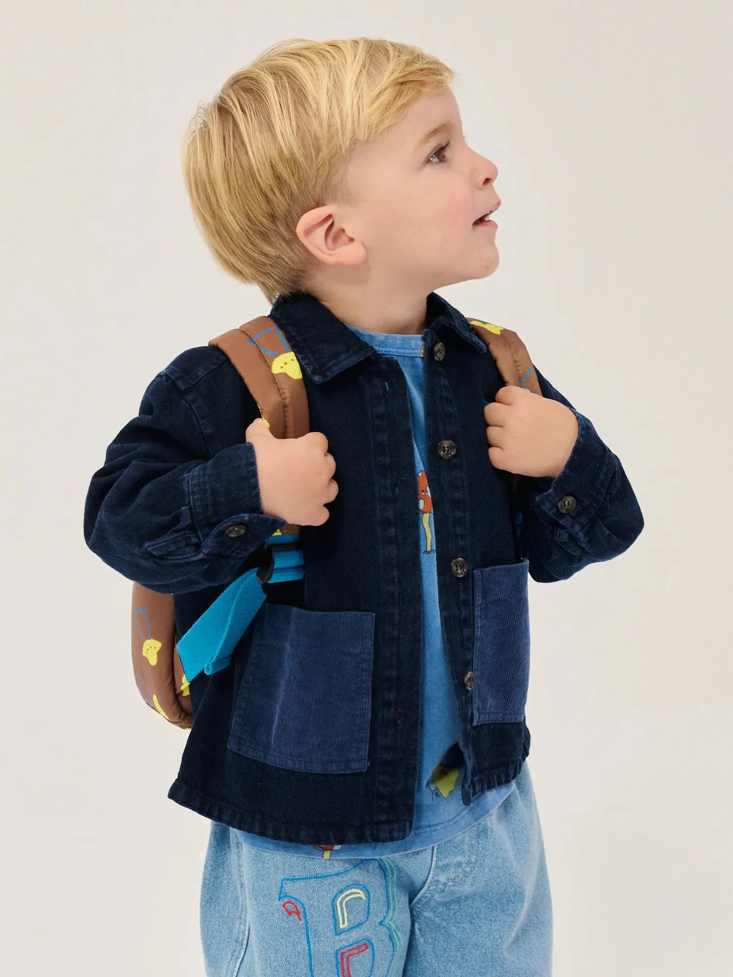 Booo Bo Choses Tag denimskjorte midnatsblå baby