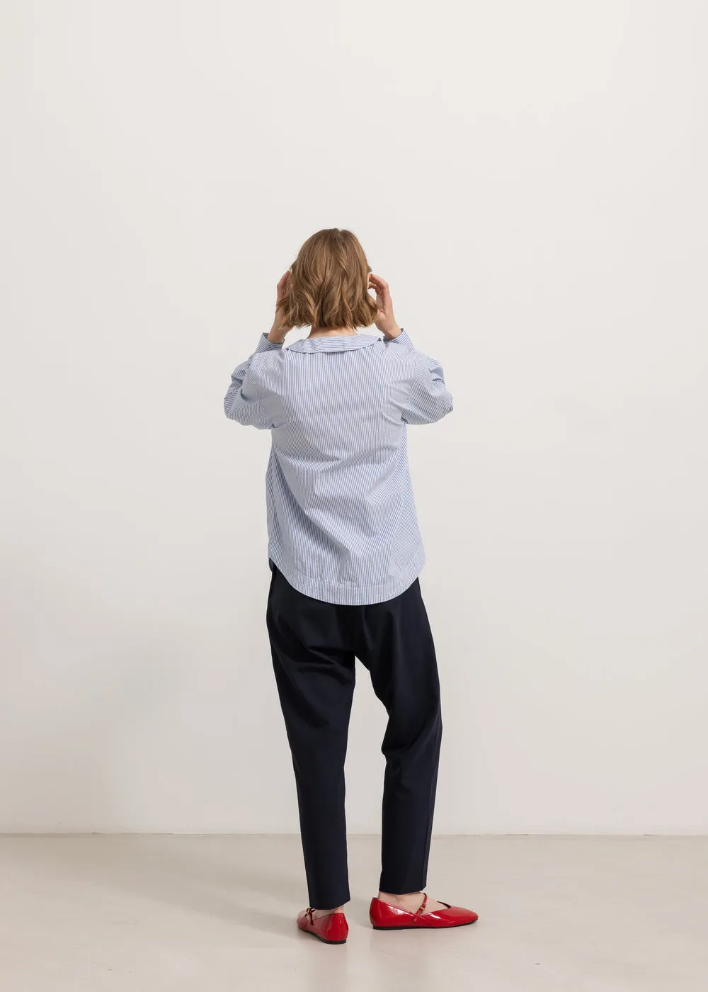 MarMar Copenhagen Toka W skjorte Bolich Blue Strips poplin