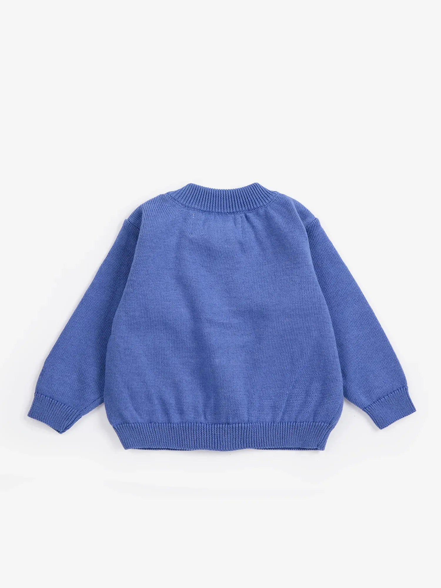 Bobo Choses Stamp Bloom cardigan lilla 1M økologisk bomuld