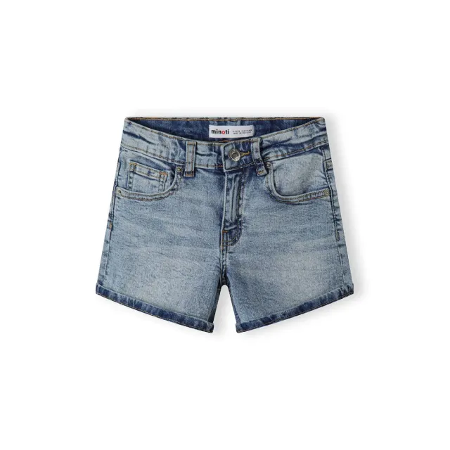 Minoti 42726 denimshorts lyseblå strækdenim