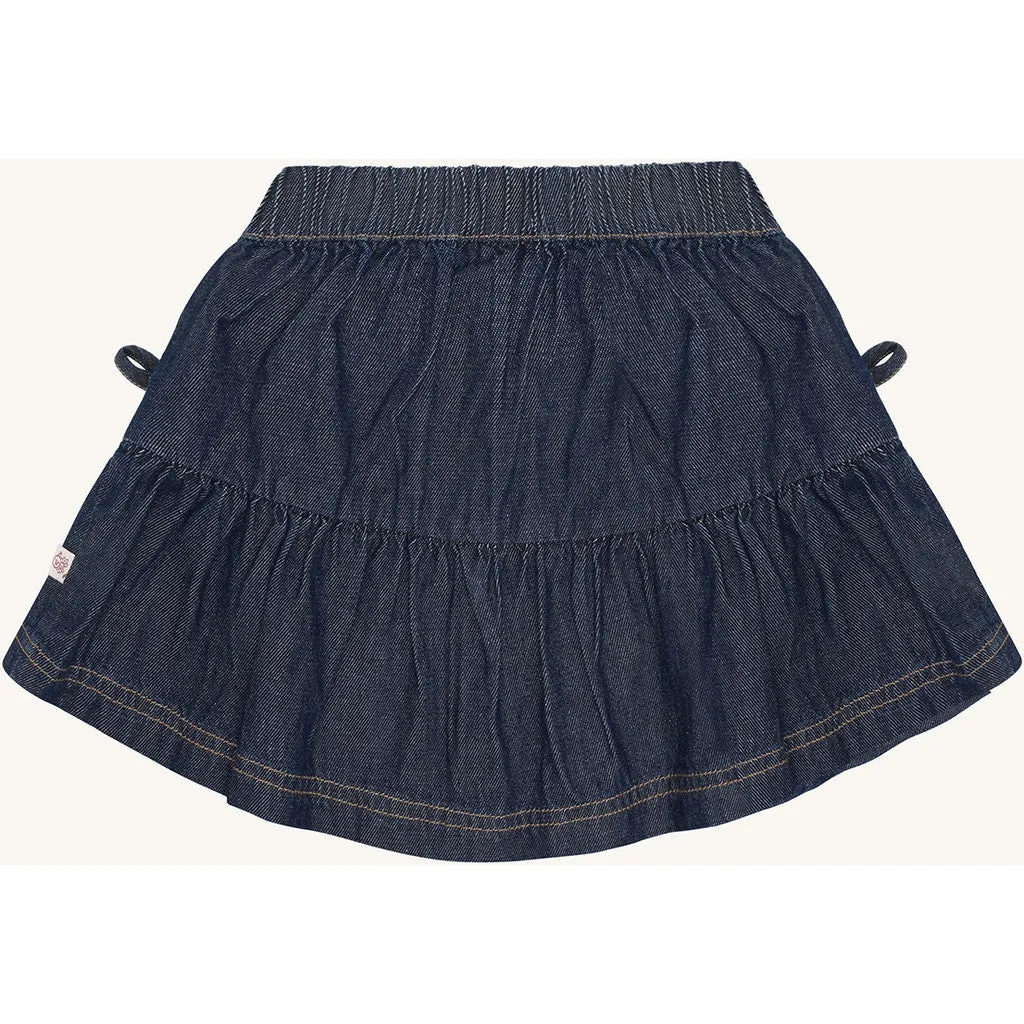 Hust & Claire HCNanna Denim nederdel Dark Blue Denim