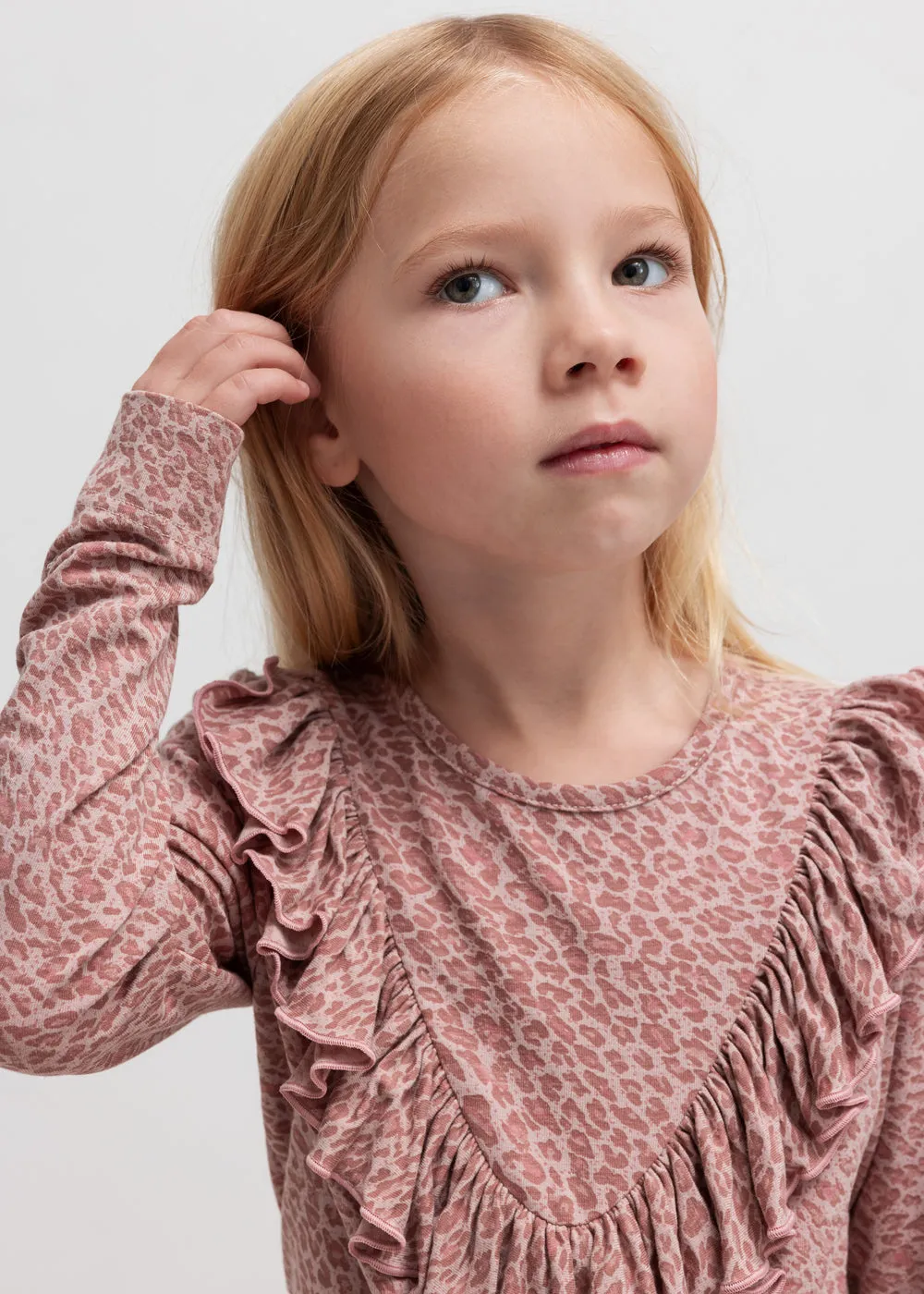 MarMar Leo Taren bluse Rose Dust Leo leopard langærmet