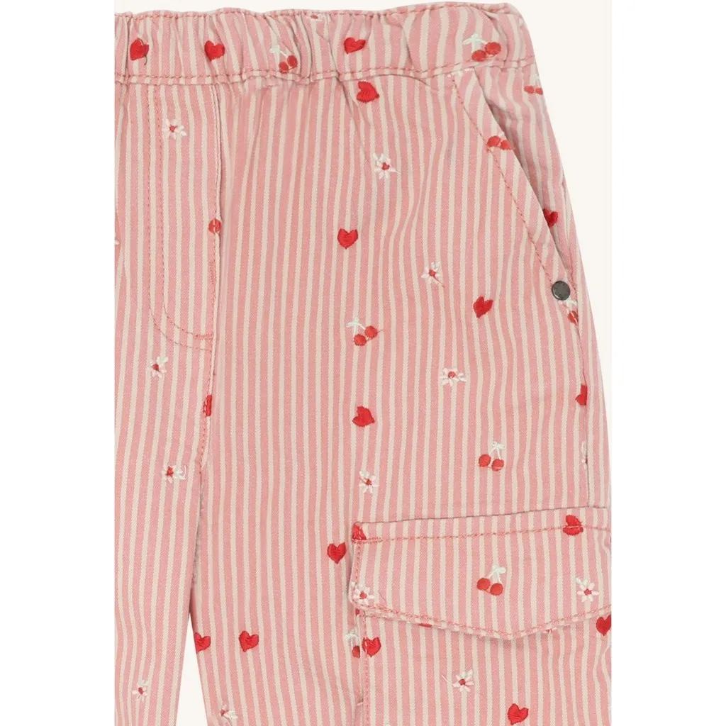 Hust & Claire Tammy Stripes bukser sorbet bomuld
