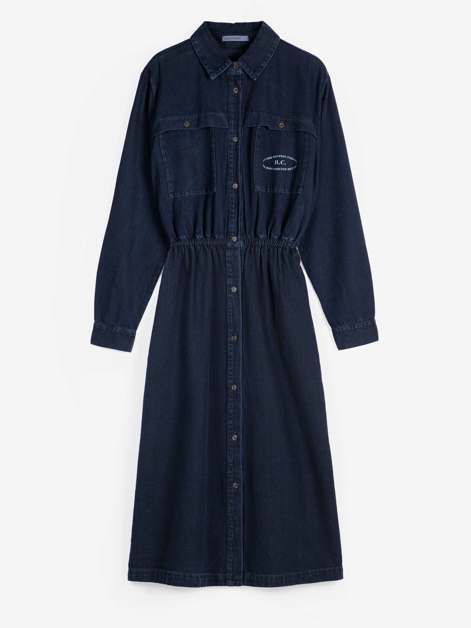 Bobo Choses Washed denim kjole navy