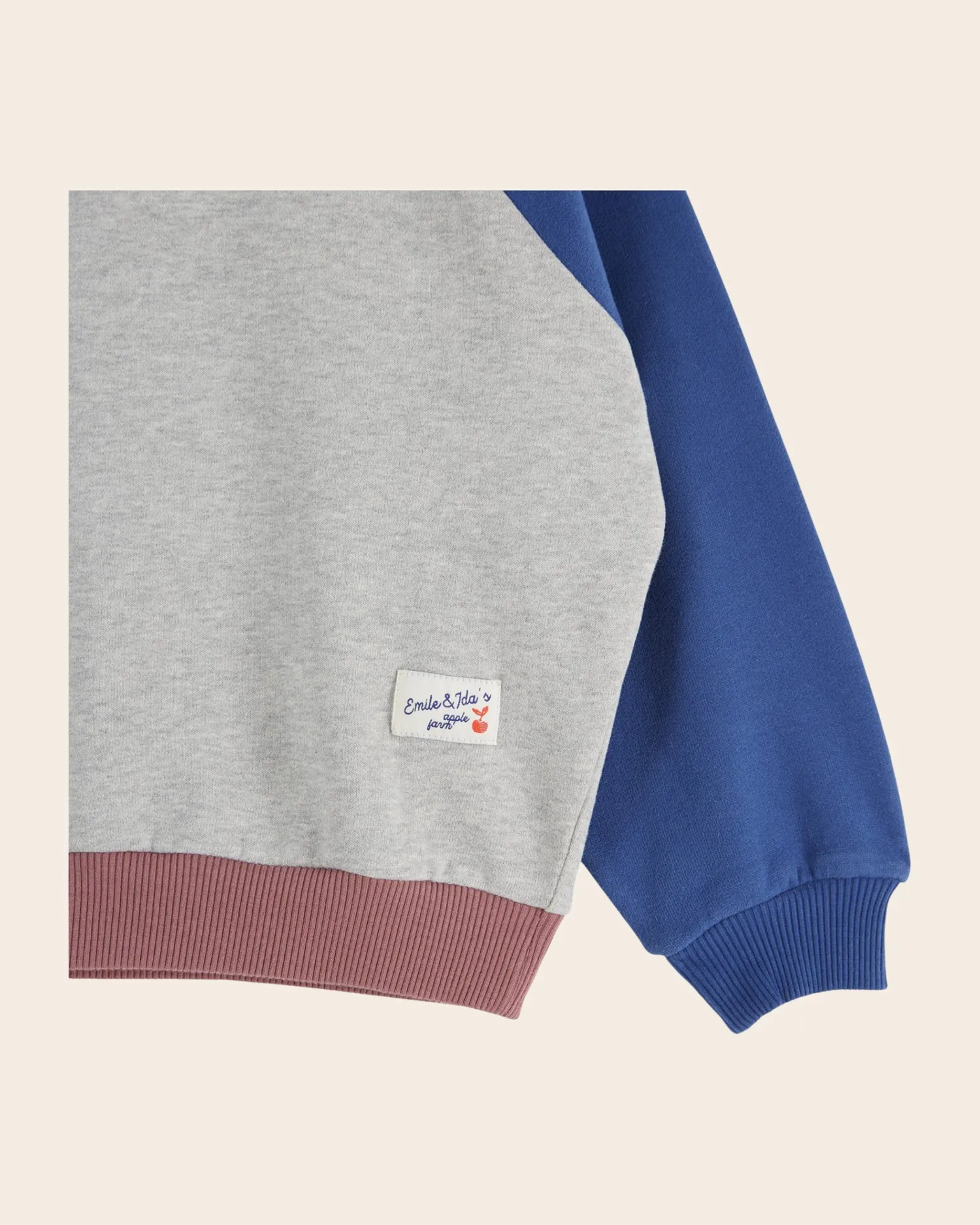 Emile et Ida Multi sweatshirt grå colorblock