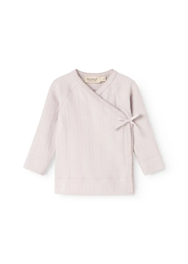 MarMar Tut Wrap LS bluse Violet Dust nyfødt