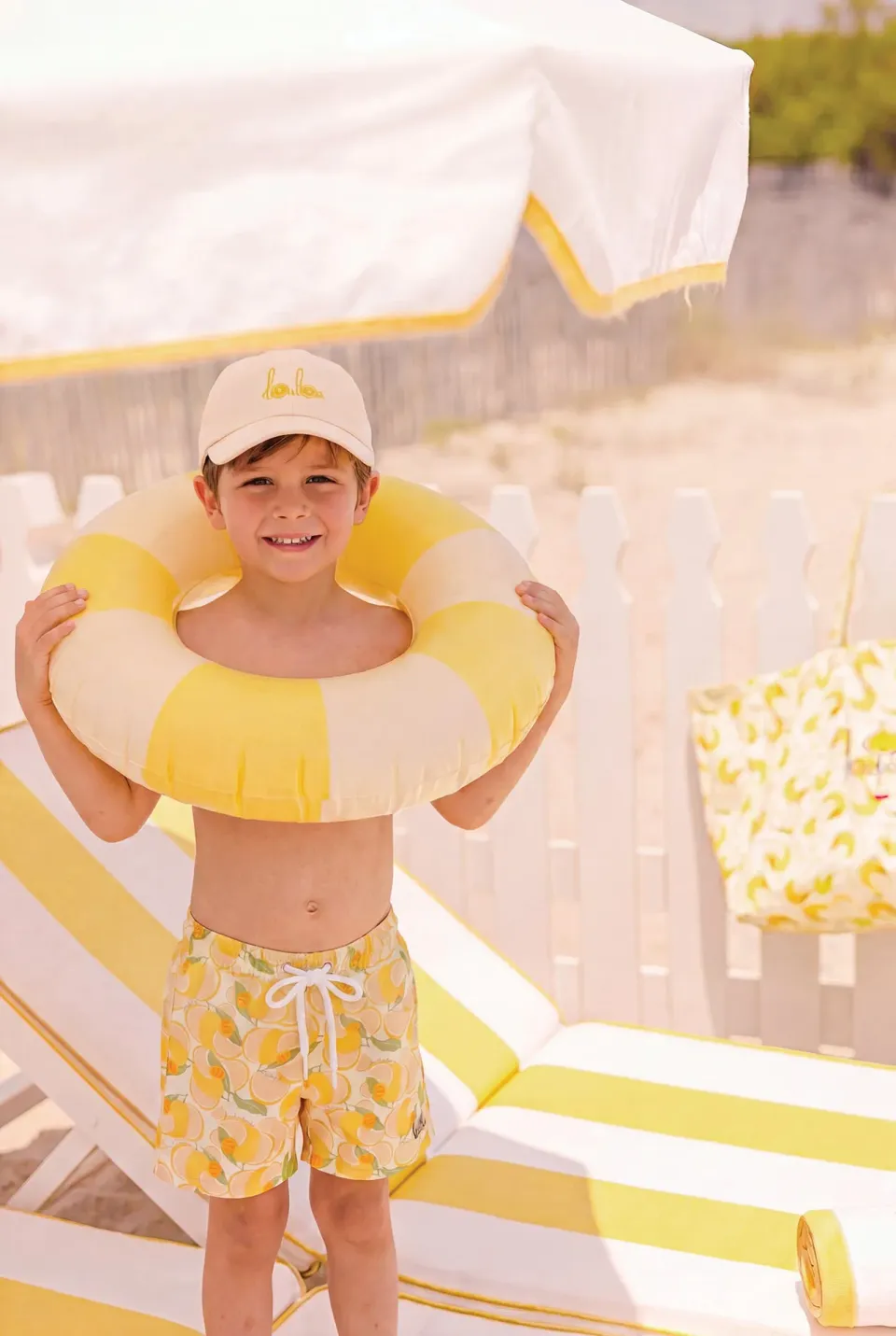 Bonton L'Océan Limone badeshorts gul citron