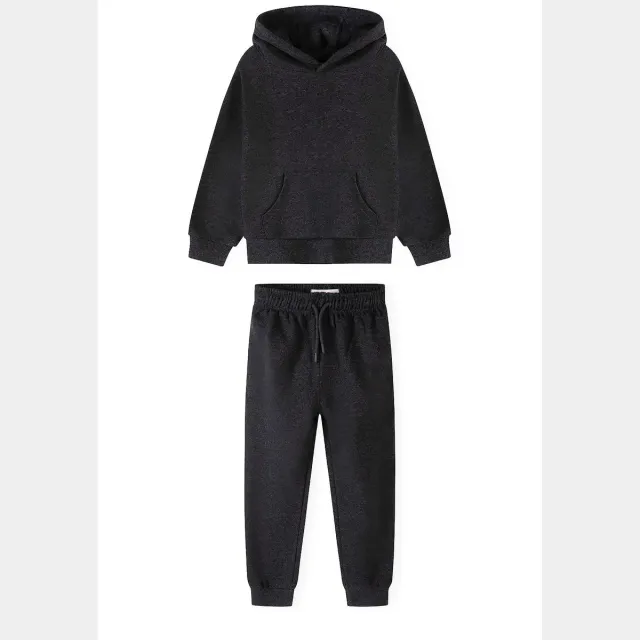 Minoti sweatsæt grå hoodie jogger bomuld