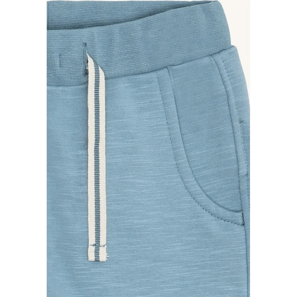 Hust & Claire Georgey Solid joggingbukser Iron Blue økologisk bomuld