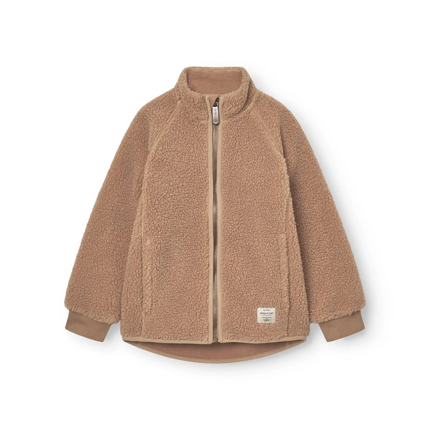 MINI A TURE MATCEDRIC teddyfleece jakke let mellemlag