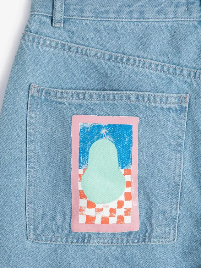 Bobo Choses SB126AD058 Simple Pear jeans XS højtaljede