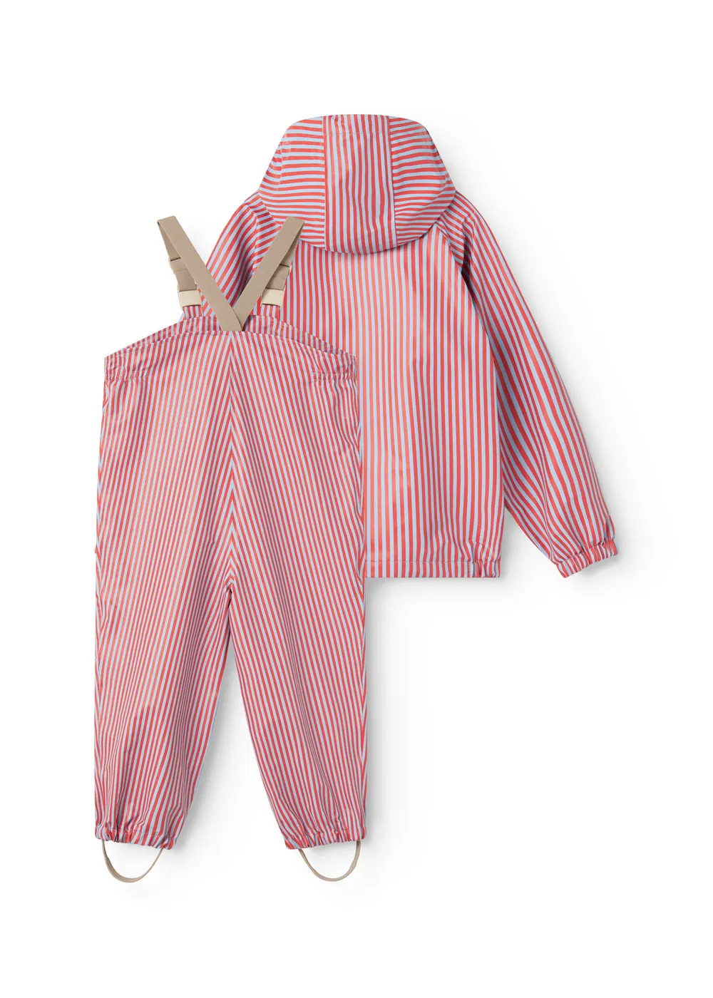 MarMar Copenhagen Oddy Set regnsæt Blue Red Stripes vandtæt