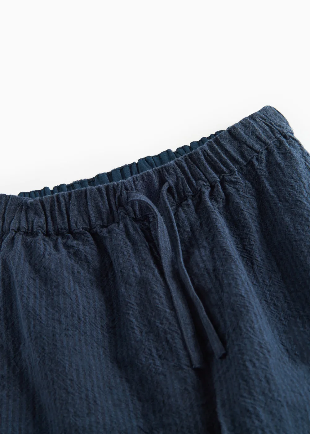 MarMar Plano bukser Dark Blue Stripe chambray