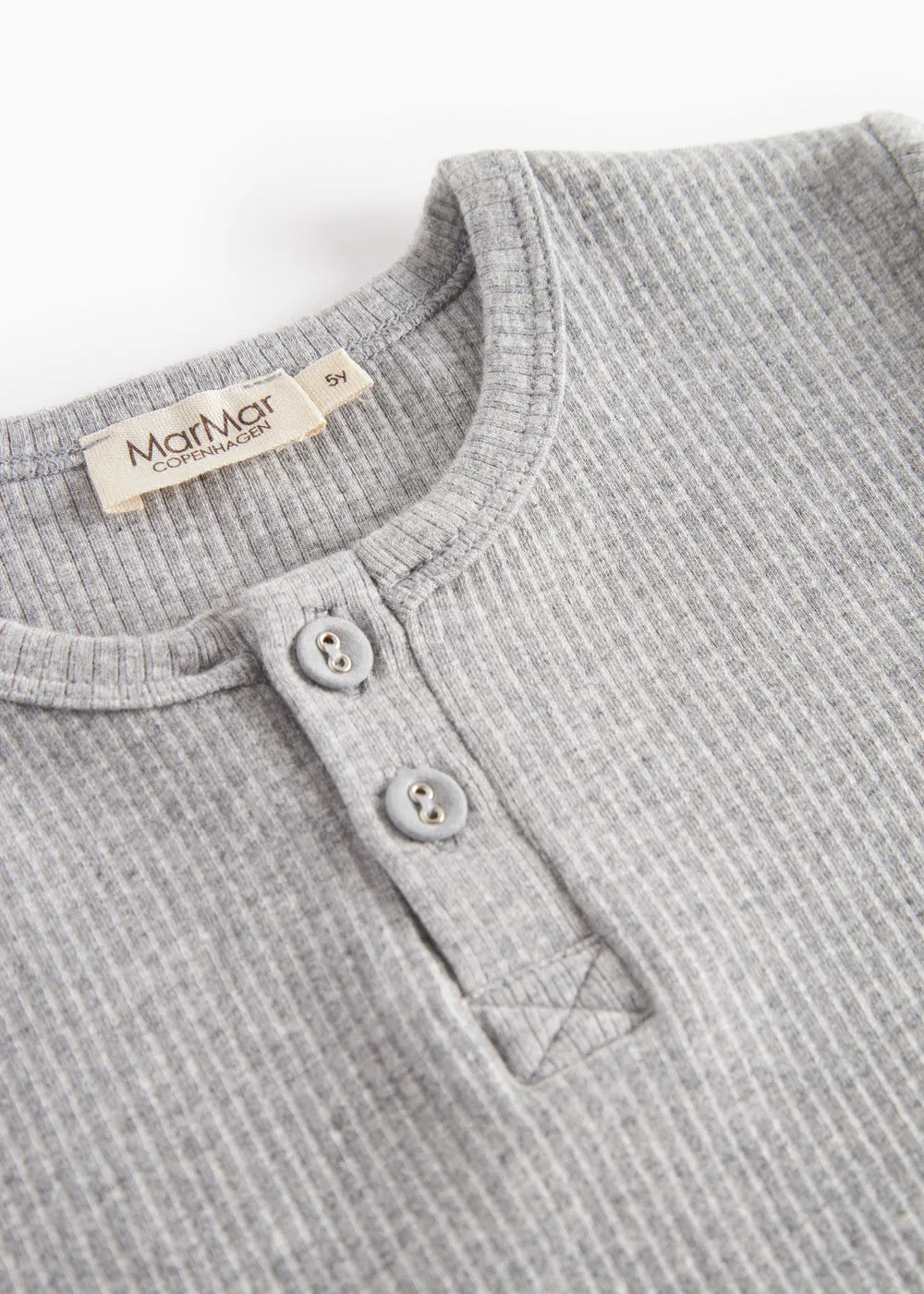 MarMar Tee LS T-shirt Light Grey Melange modal