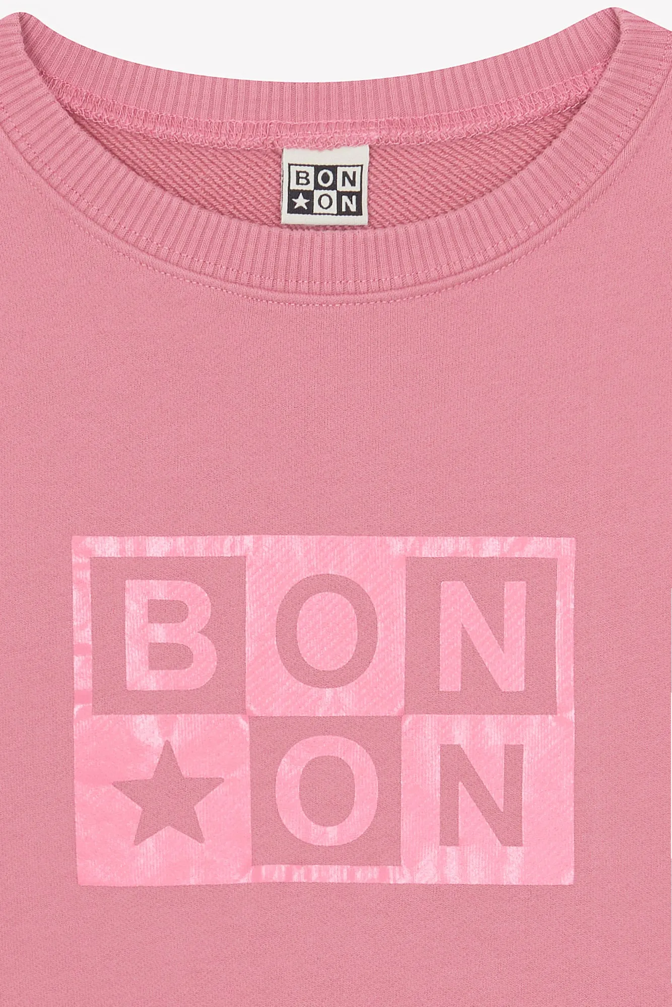 Bonton Smile Logo sweatshirt lyserød bomuld