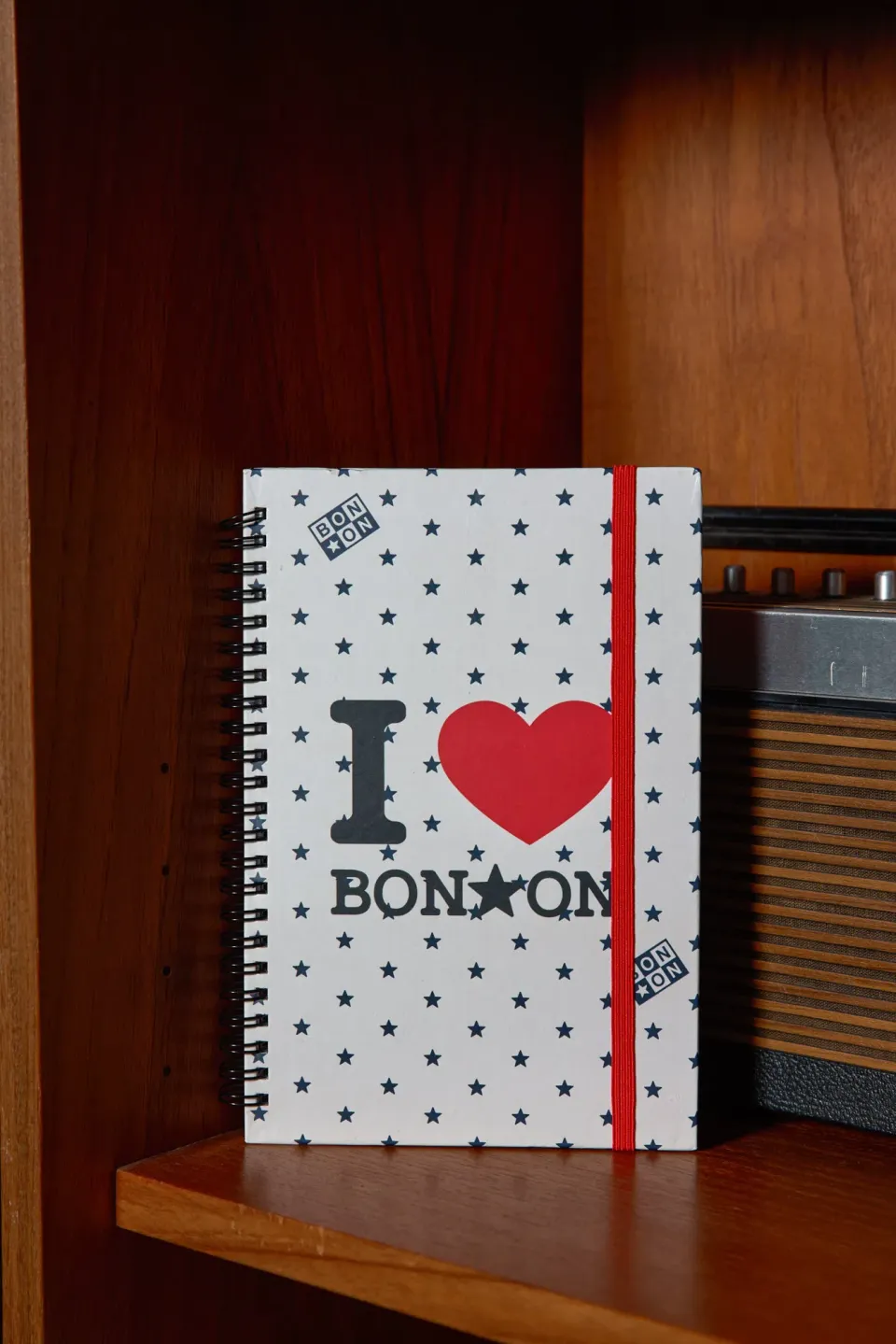 Bonton I Love Bonton notesbog linjeret