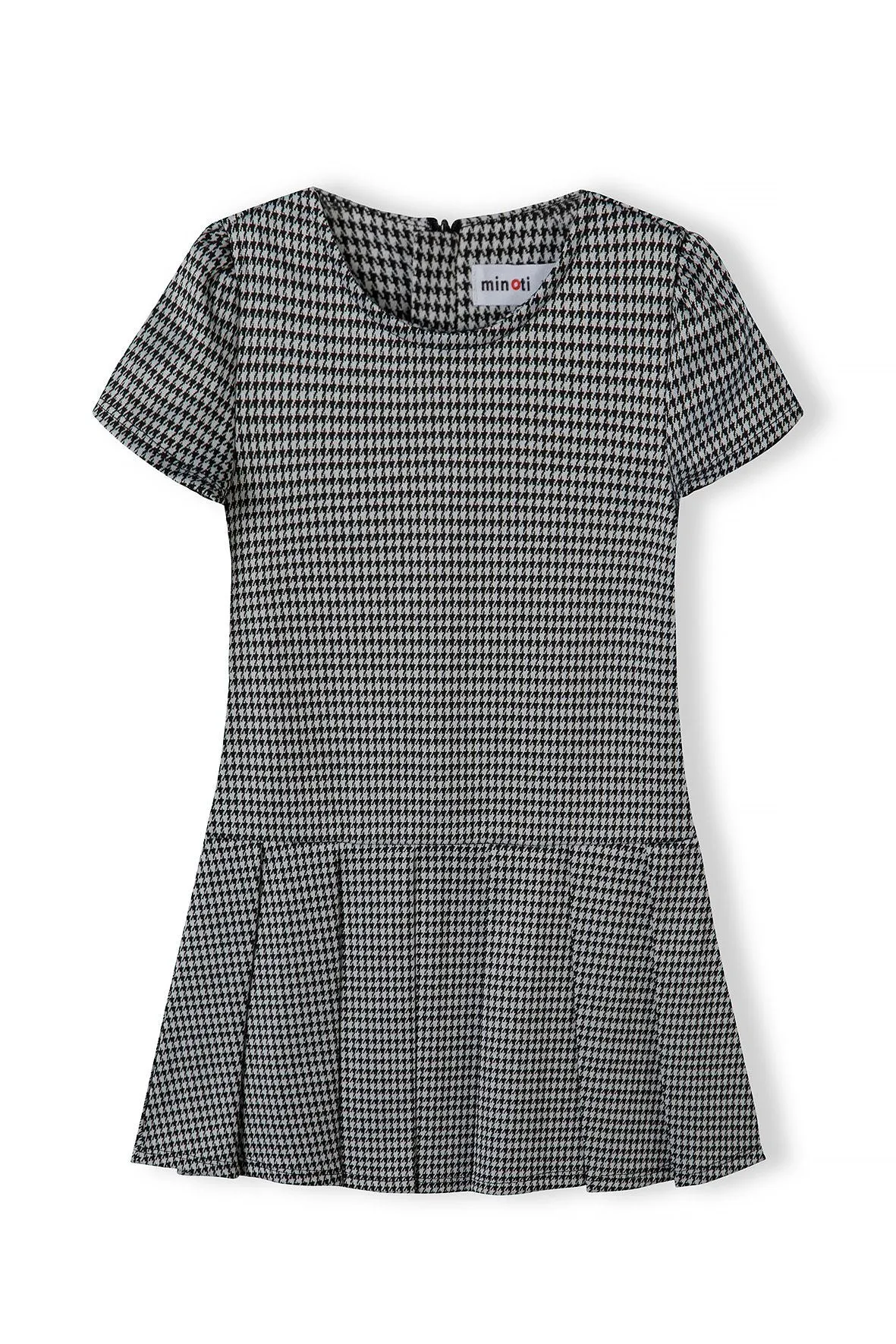 Minoti 39434 jerseykjole til piger pepita