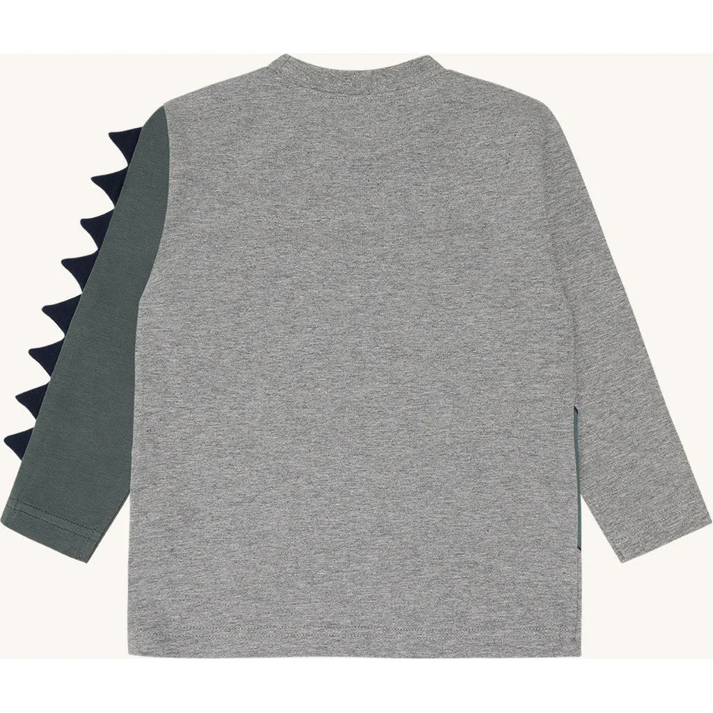 Hust & Claire HCAnton Dino T-shirt Grey Melange dino