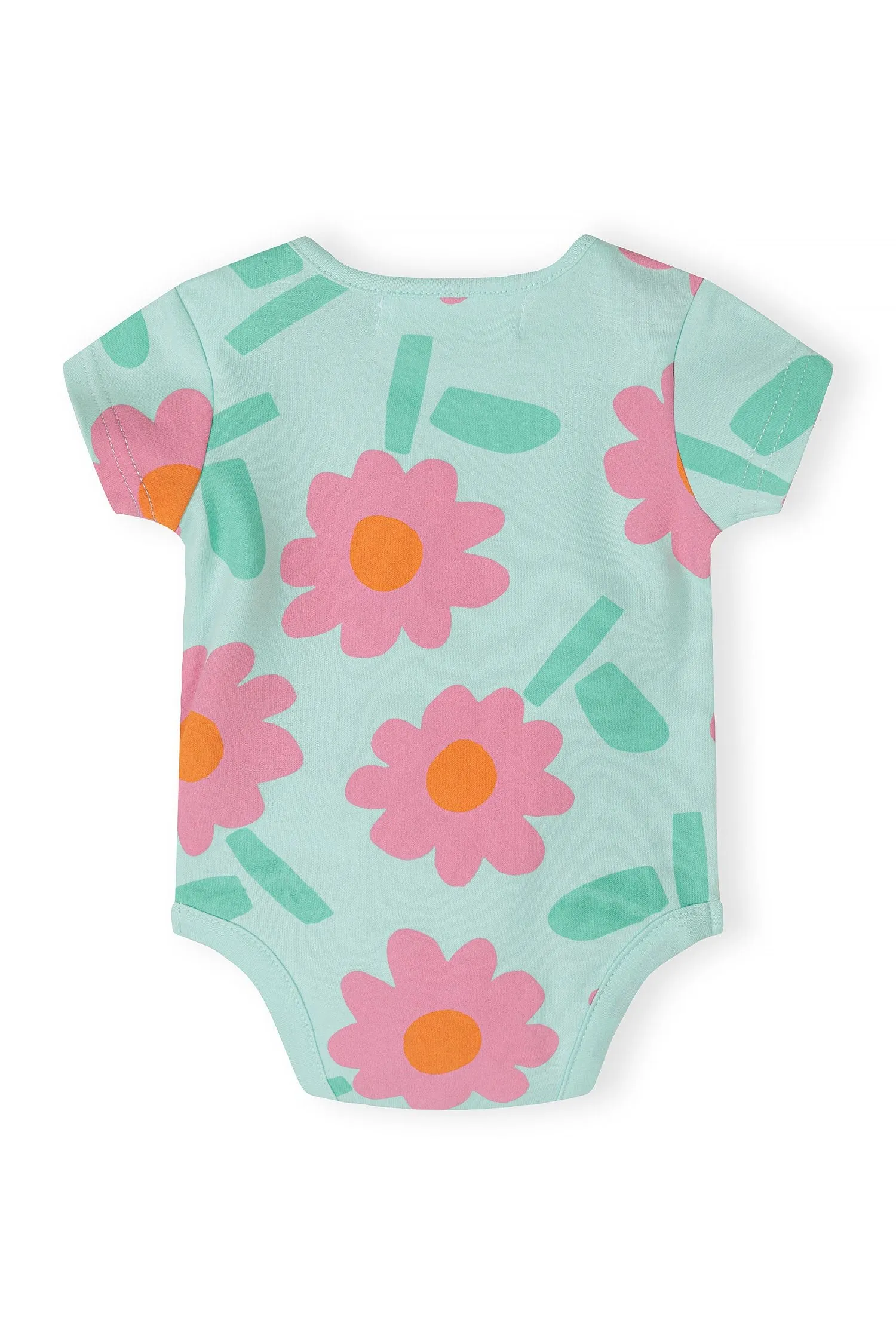Minoti 44533 body 5-pak lyseblå blomster pige