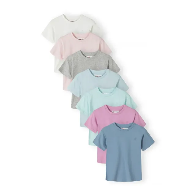 Minoti T-Shirt drenge 7-pak pastel bomuld
