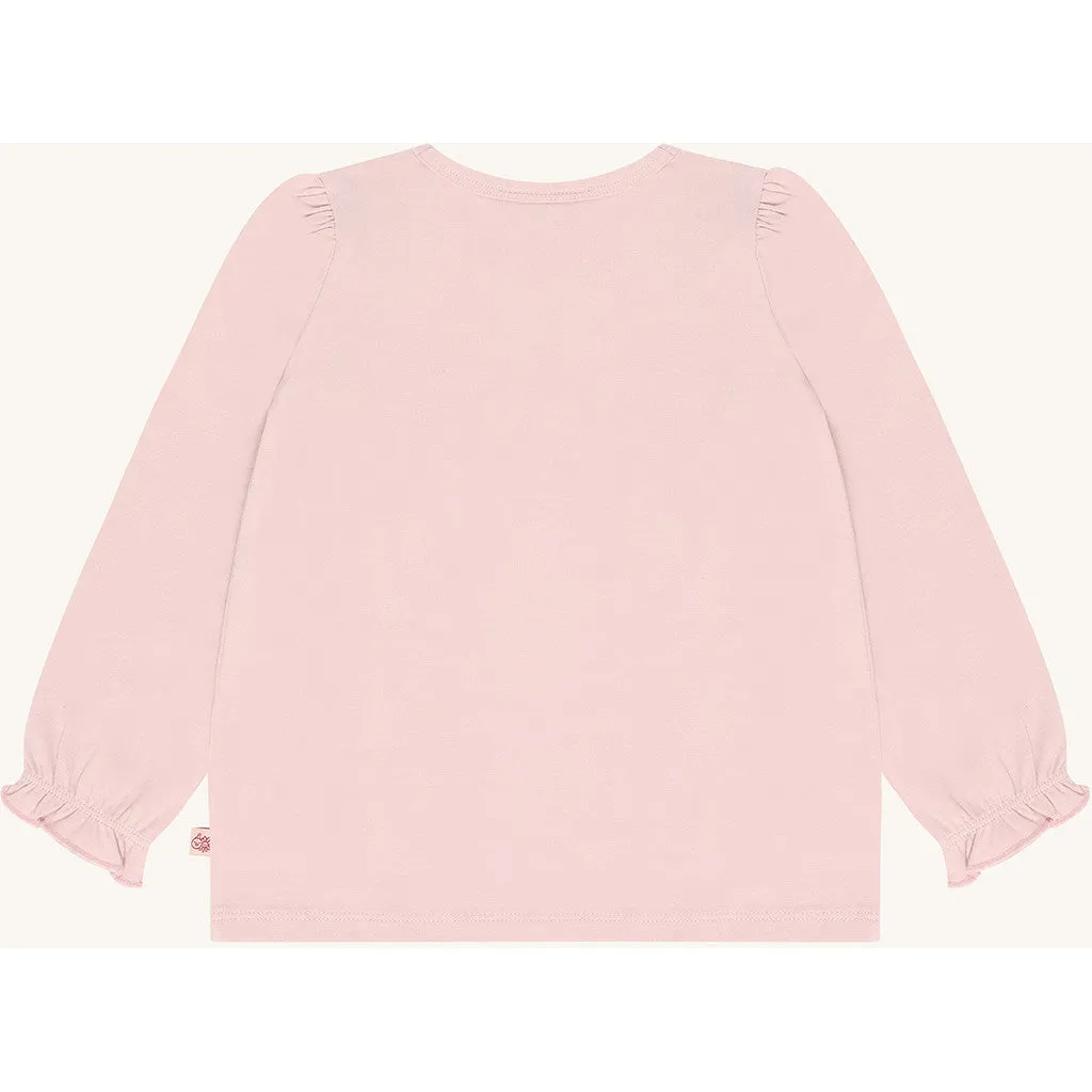Hust & Claire HCAlma Dog langærmet T-shirt hushed pink bomuld