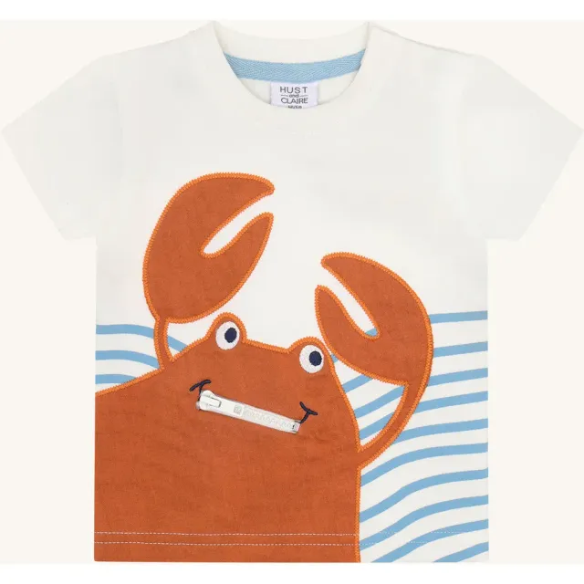 Hust & Claire Anton Crab t-shirt Ivory bomuld