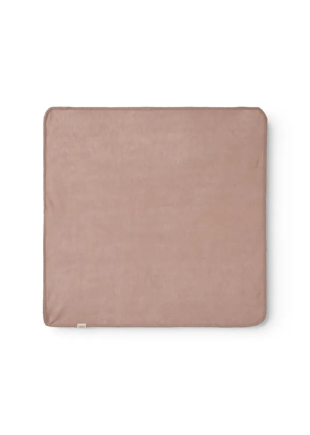 MarMar Alida uld Pointelle babytæppe Burnt Rose